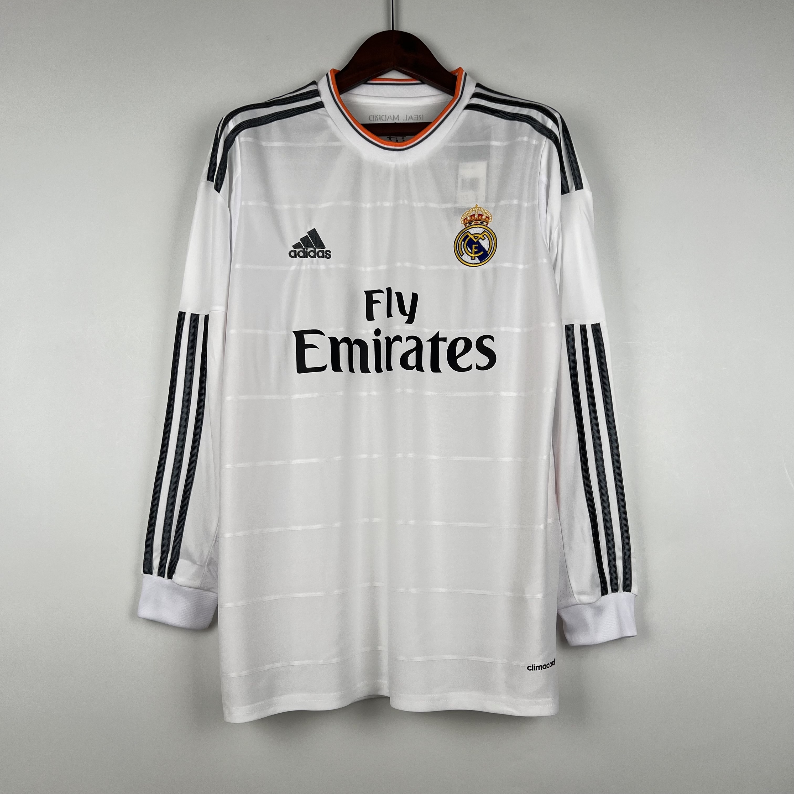 2013-14 Real Madrid Home Retro Long Sleeve Soccer Jerseys Yupoo