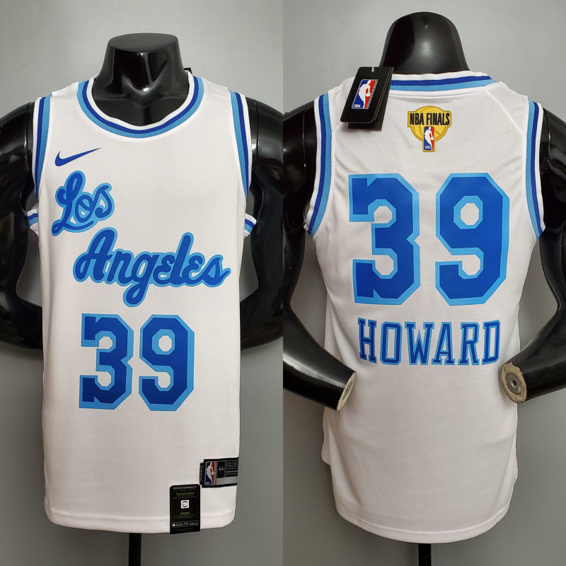 Retro night HOWARD#39 Lakers White NBA jersey Size XS-XXL
