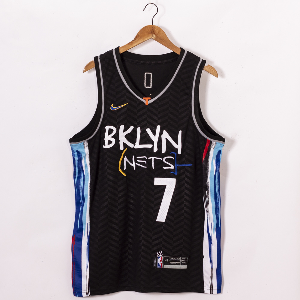 2021 Nets #7 City Edition Embroidery