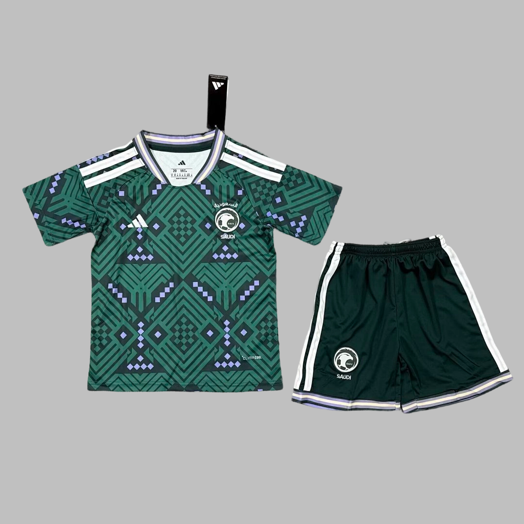 26-27 Saudi Arabia Home Kids Cheap Soccer Jerseys Yupoo