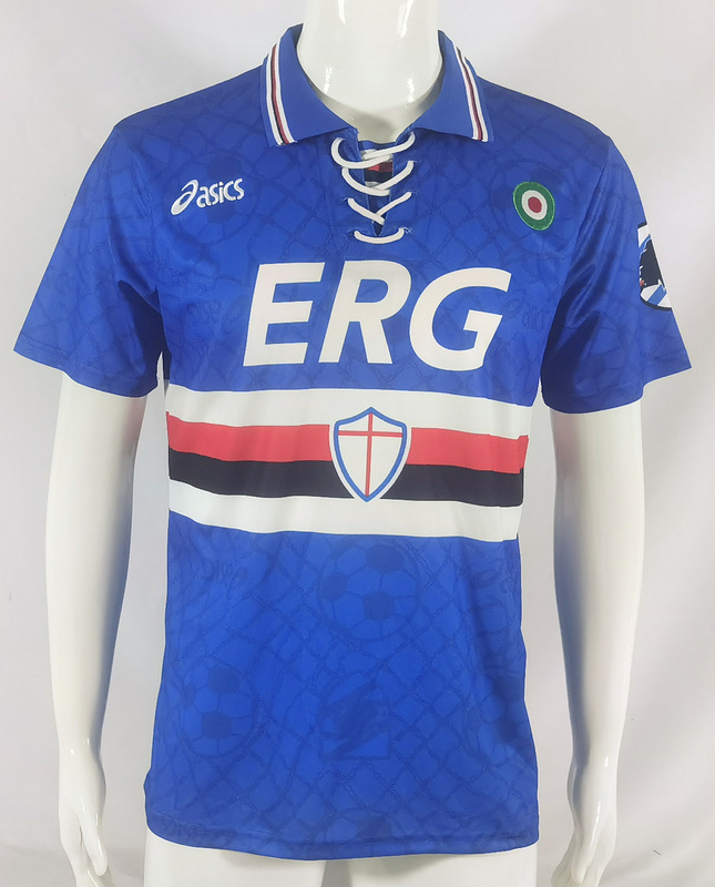 1994-95 Sampdoria Home Retro Soccer Jerseys Yupoo