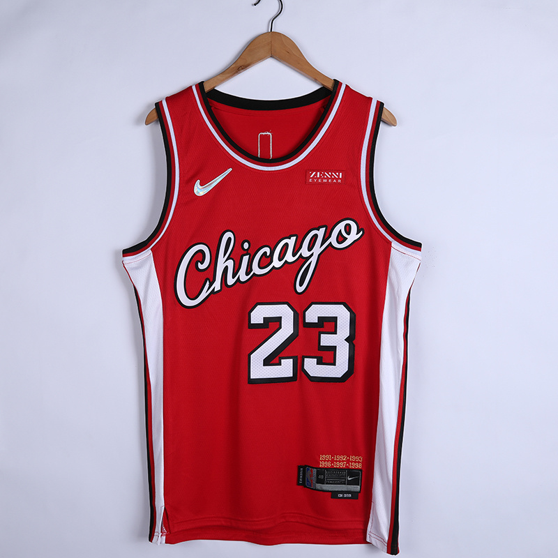 2022 Bulls #23 75th Anniversary City Edition Embroidery