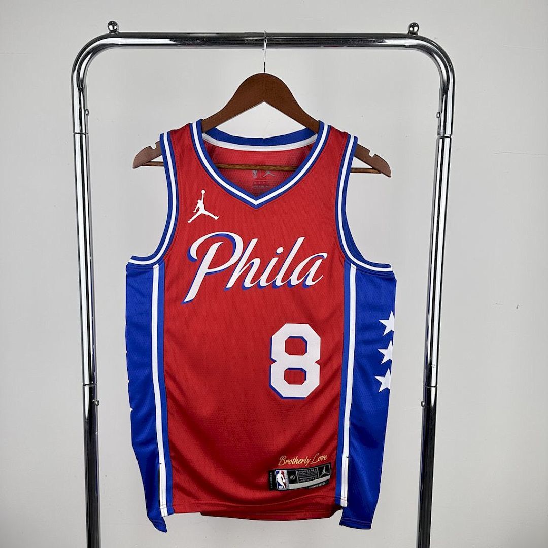 Philadelphia 76ers 2023/24 GEDRGE#8 Jordan Jersey