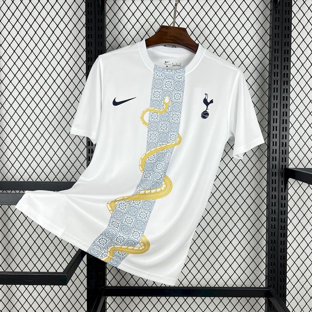 Tottenham Hotspur 2025/26 White Gold Snake Edition Jersey