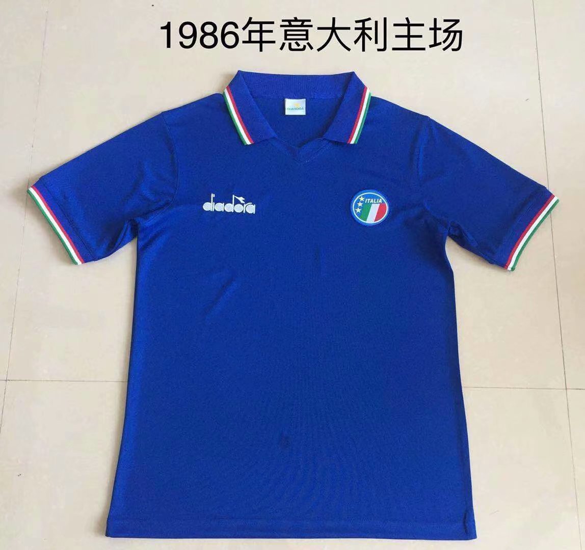 1986 Italy Home retro soccer jersey yupoo