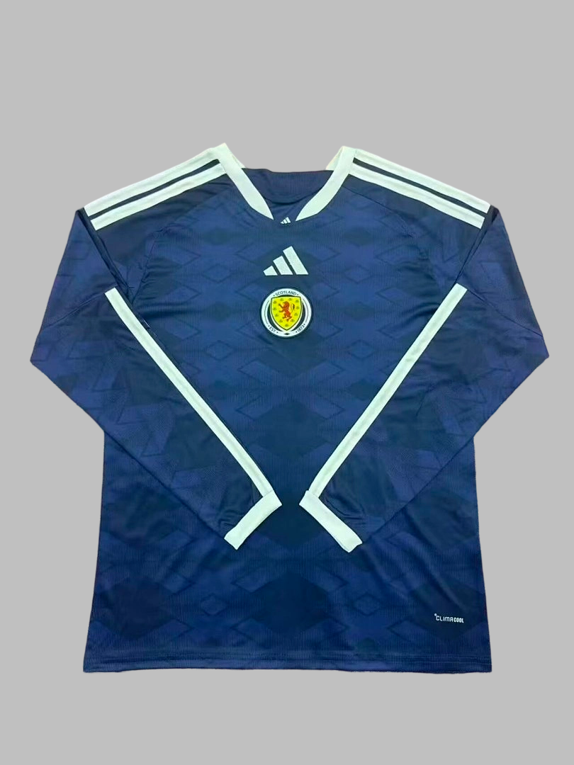 26-27 Scotland Home Long Sleeve Cheap Soccer Jerseys Yupoo