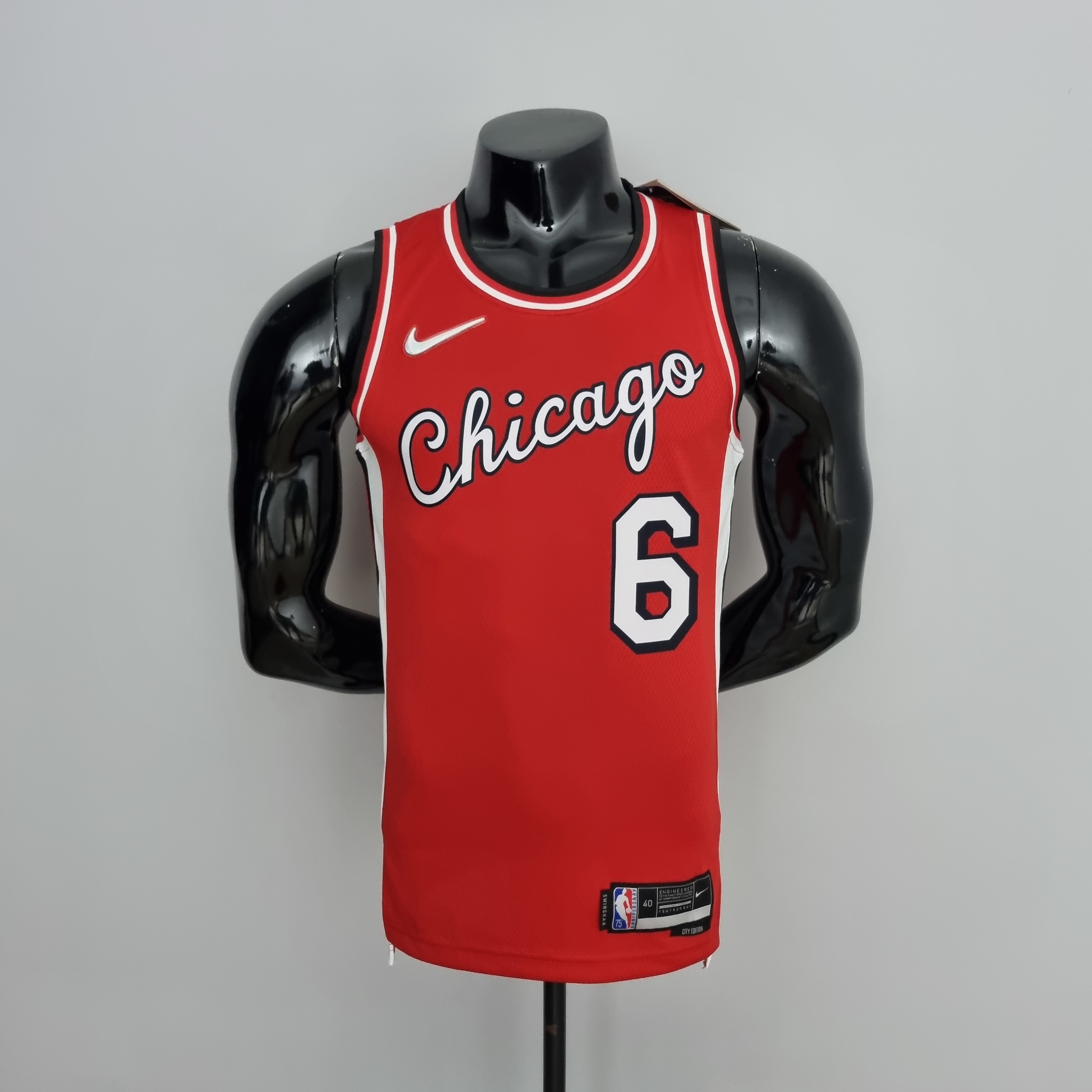 75th Anniversary 2022 Season Chicago Bulls CARUSO #6 City Edition Red NBA Jersey S-XXL