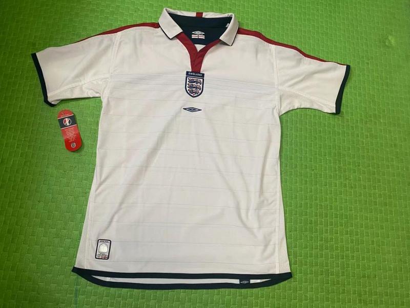 03-05 England Home Retro Soccer Jerseys Yupoo