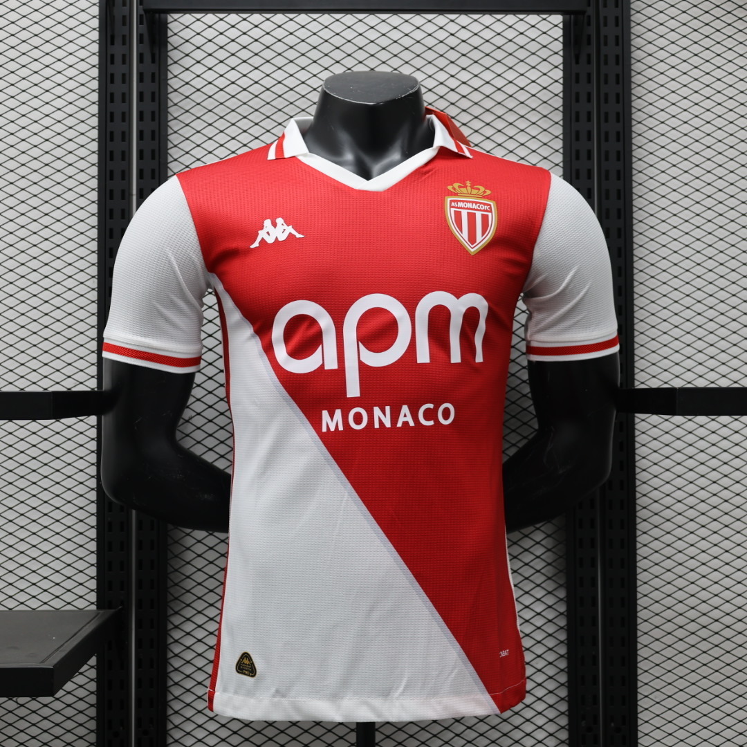 2024 Monaco Home Player Version Soccer Jerseys Yupoo