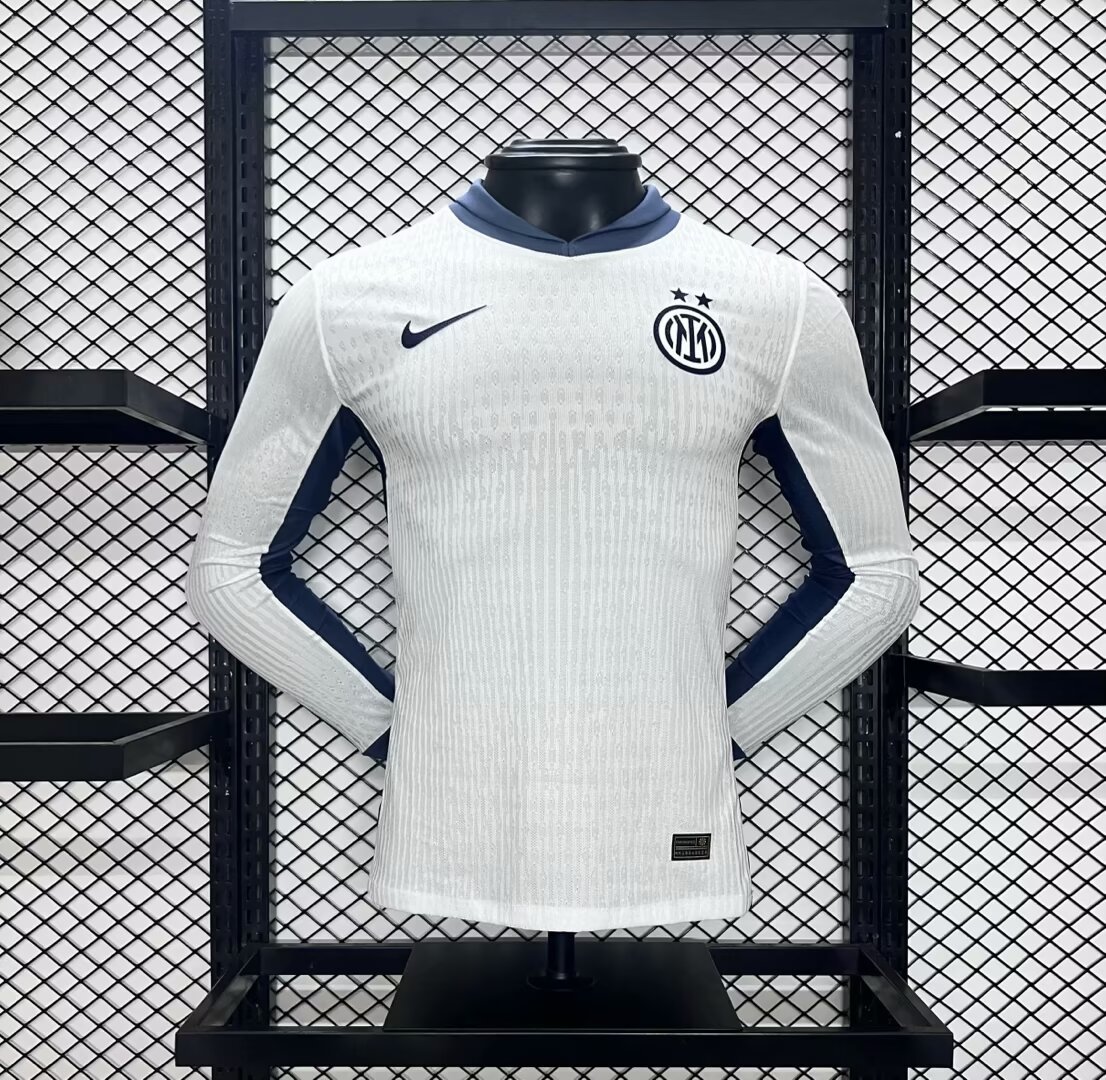 24-25 Inter Milan Away Player Version Long Sleeve Soccer Jerseys Yupoo