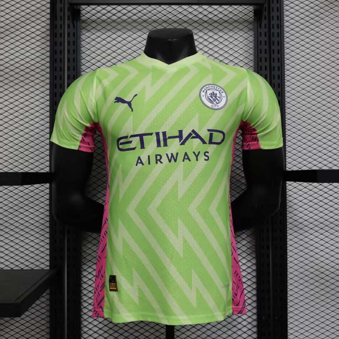 23-24 Manchester City Goalkeeper Player Version Soccer Jerseys Yupoo