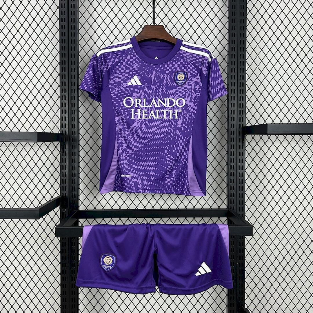 Orlando City 2025/26 Home Kids Kit