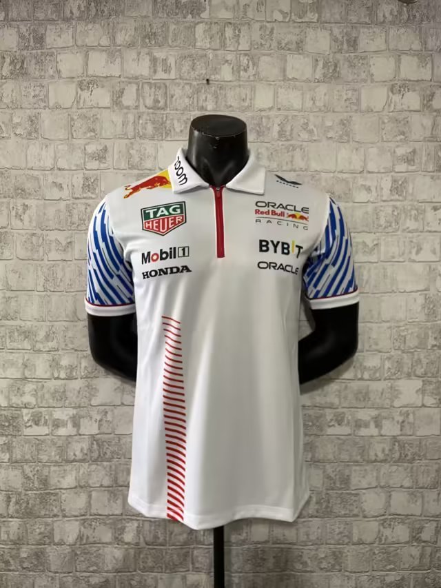 2023 Red Bull F1 white polo