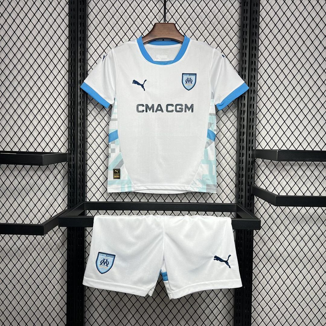 Olympique Marseille 2024/25 Home Kids Kit