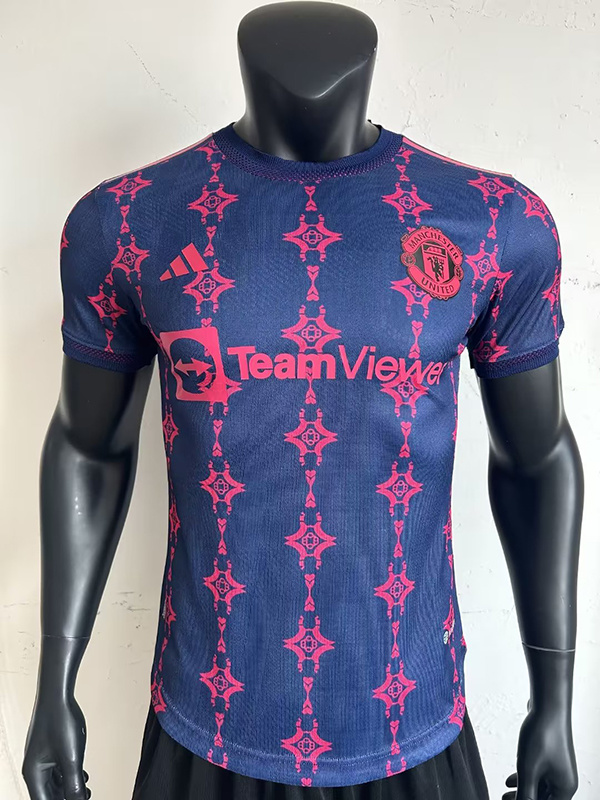 23-24 M-anchester U-nited Red Blue Special Player Version Soccer Jerseys Yupoo