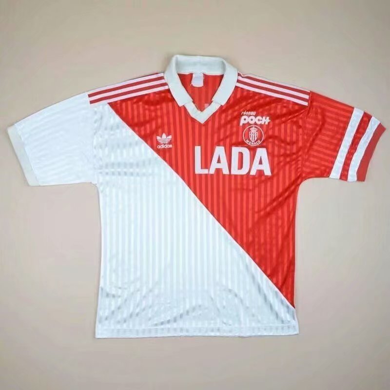 1990-91 Monaco Home Retro Soccer Jerseys Yupoo