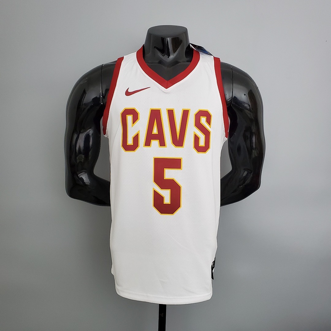Cavaliers Smith JR.#5 White NBA Jersey S-XXL