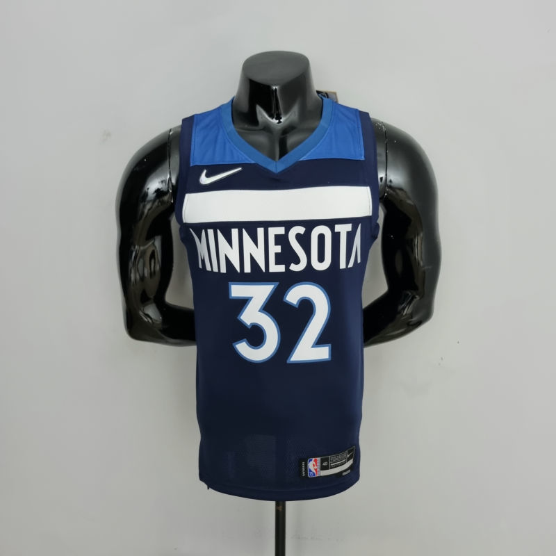 75th Anniversary Minnesota Timberwolves TOWNS#32 Royal Blue NBA Jersey S-XXL