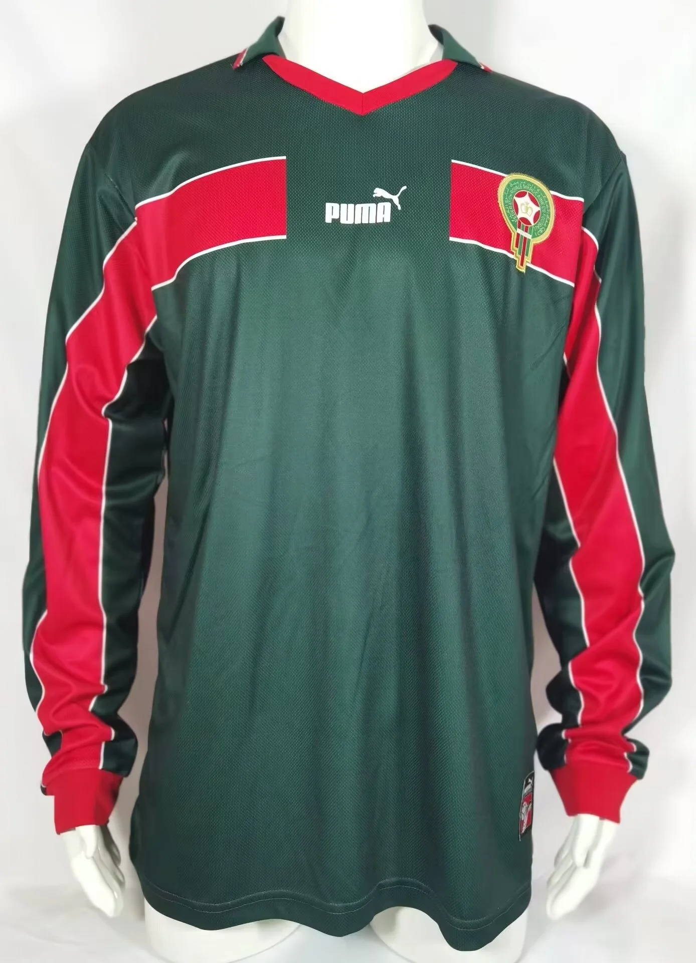 1998 Morocco Home Retro Long Sleeve Soccer Jerseys Yupoo