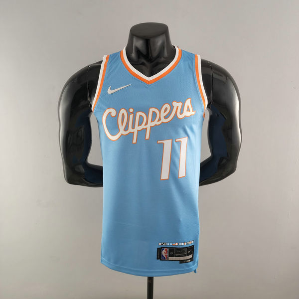 2022 WALL#11 Los Angeles Clippers City Edition NBA Jersey Blue S-XXL