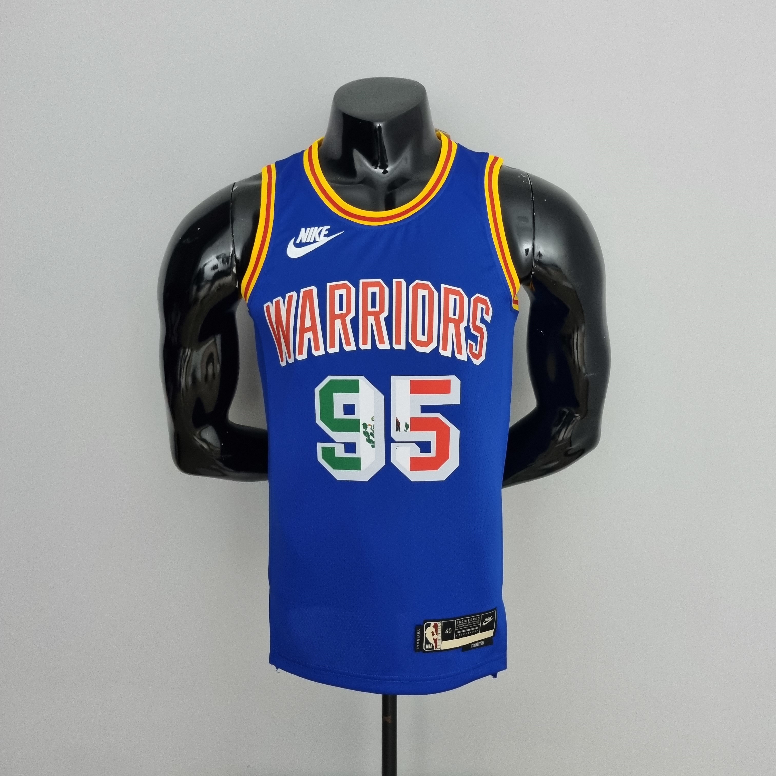 Toscano#95 Golden State Warriors Mexico Exclusive Blue NBA Jersey S-XXL
