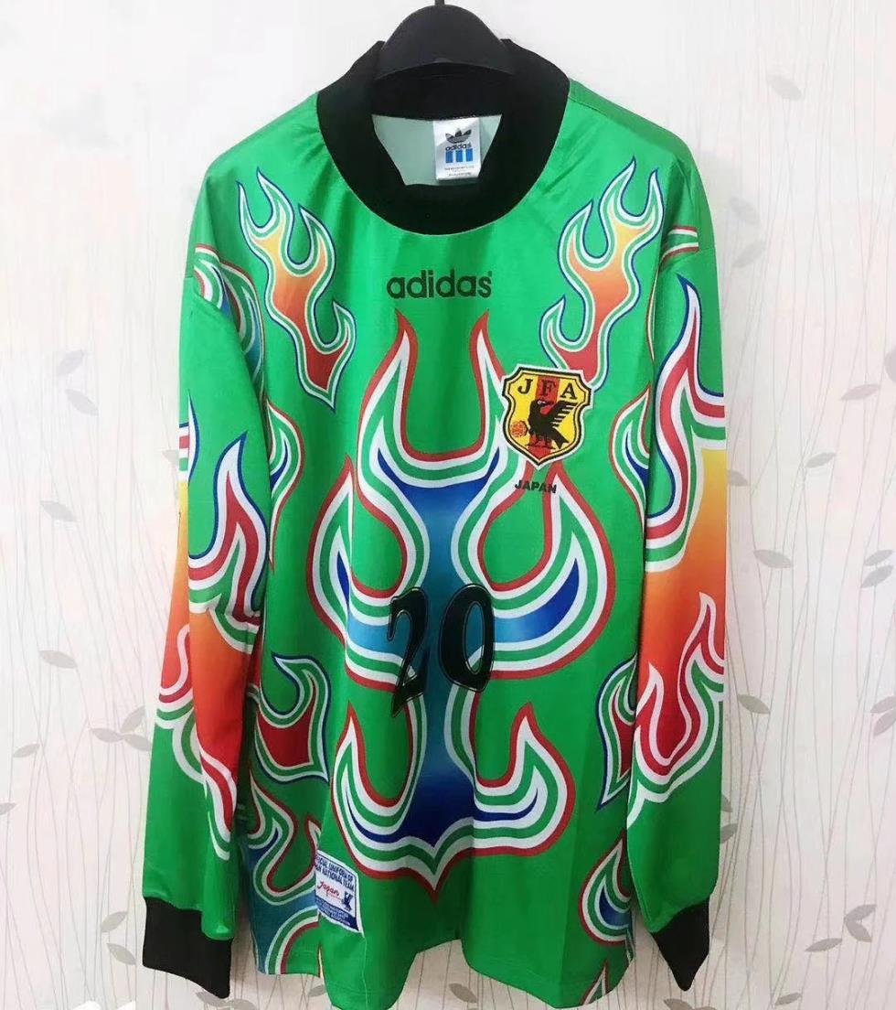 1998 Japan Retro Goalkeeper Long Sleeve Soccer Jerseys Yupoo