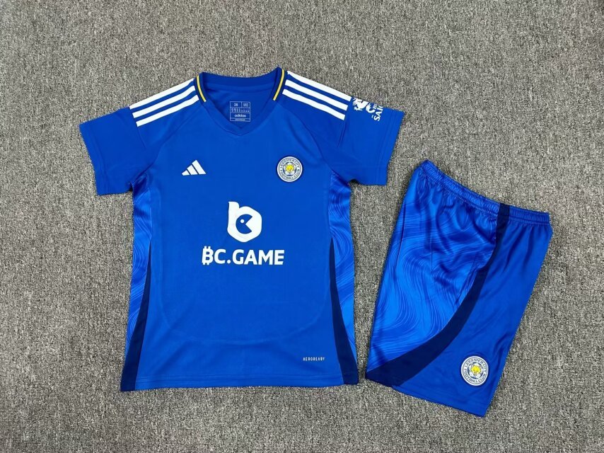 24-25 Leicester City Home Kids Soccer Jerseys Yupoo