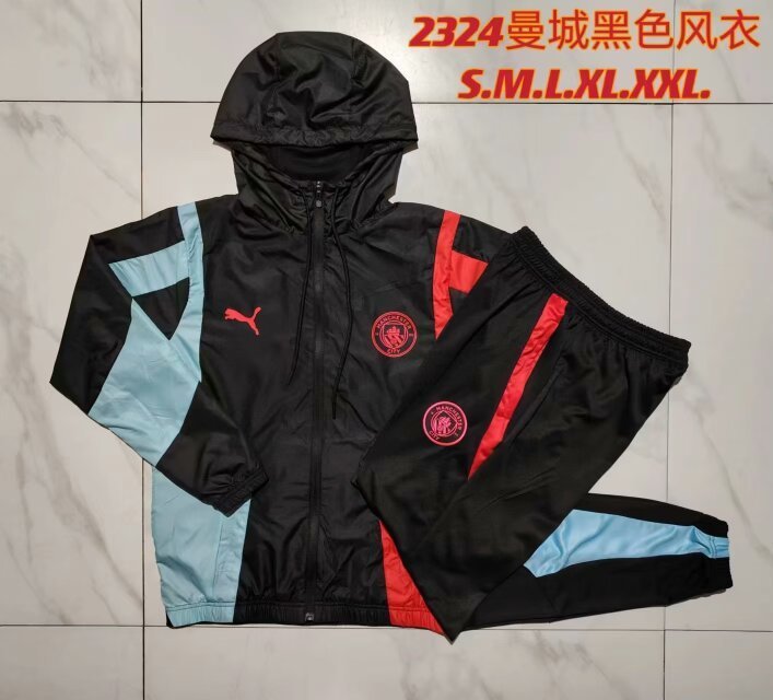 23-24 Manchester City Hoodie Windbreaker Jackets Yupoo