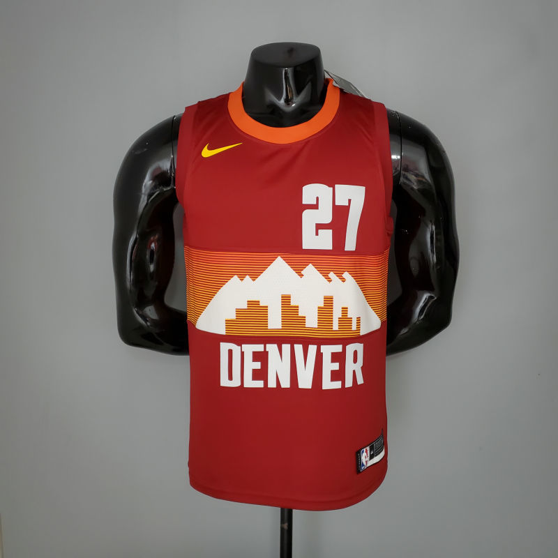 2021 MURRAY#27 Nuggets City Edition Red NBA Jersey S-XXL