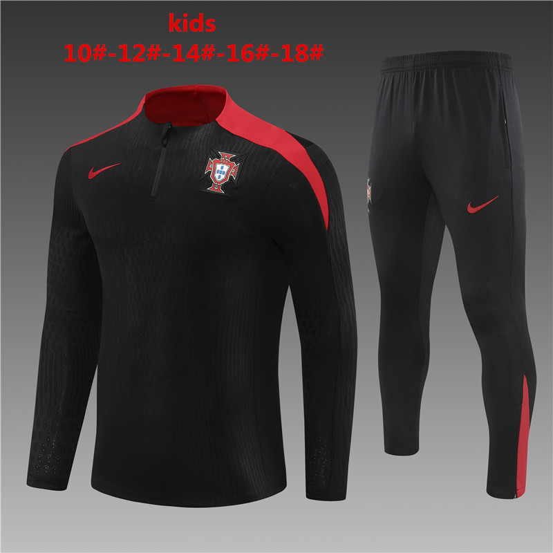 2024 Portugal Player Kids Long Sleeve Training Suit Yupoo