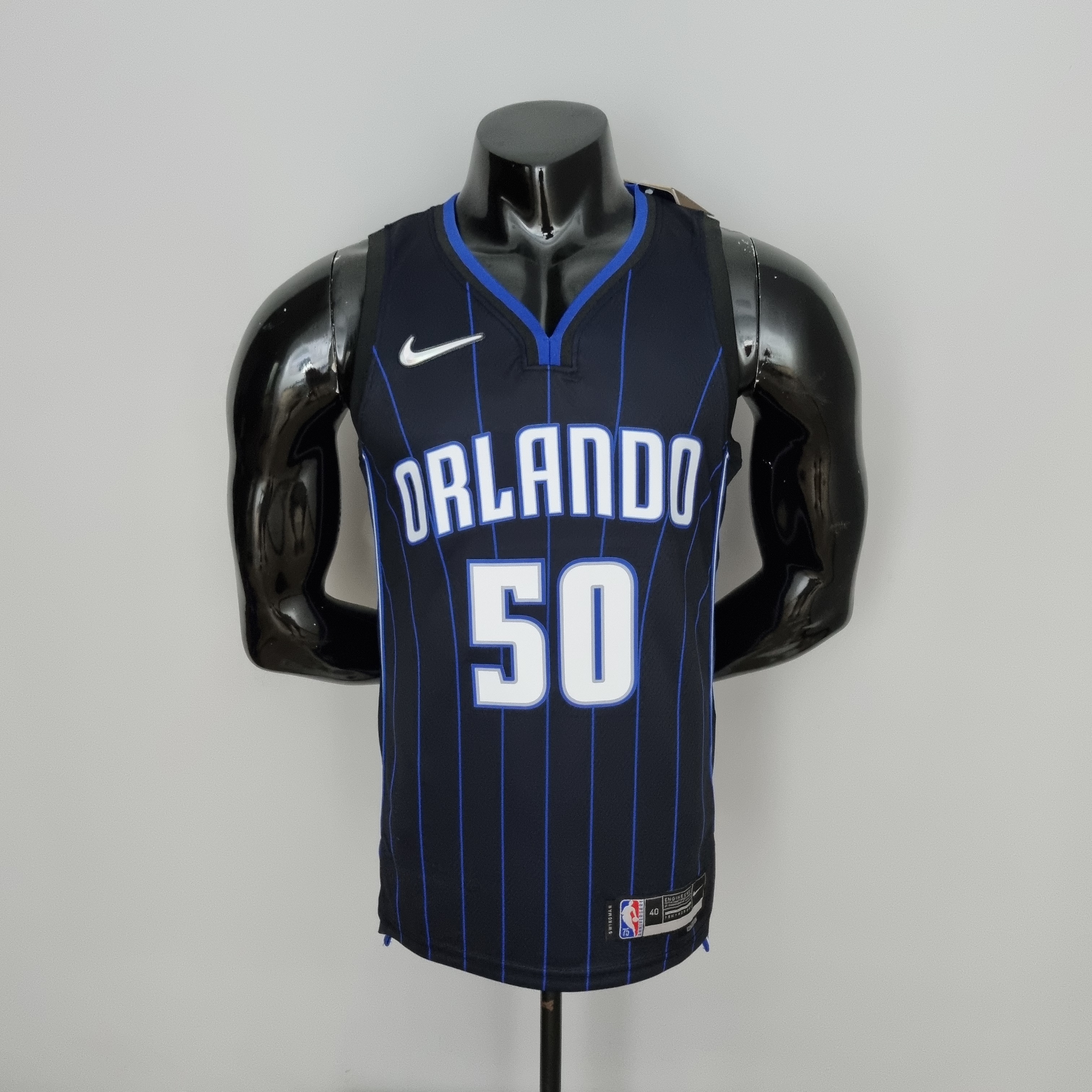 75th Anniversary Anthony#50 Orlando Magic Black NBA Jersey S-XXL