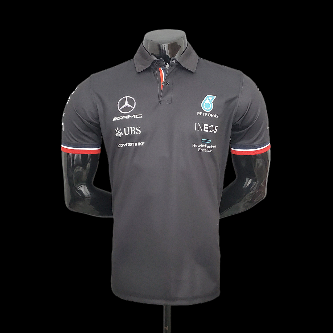 F1 Formula One racing suit; Mercedes POLO Black S-5XL