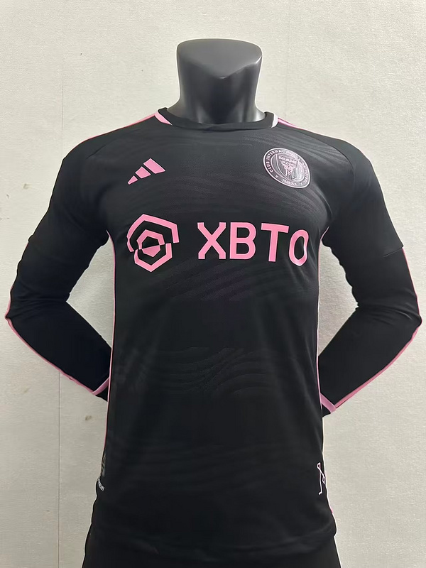 23-24 Inter Miami Away Player Version Long Sleeve Soccer Jerseys Yupoo