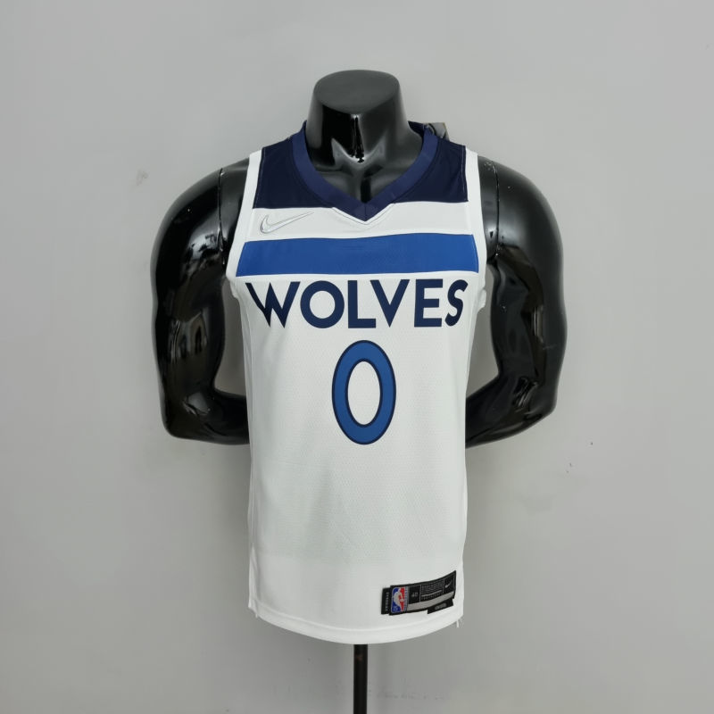 75th Anniversary Minnesota Timberwolves Russell #0 Royal White NBA Jersey S-XXL
