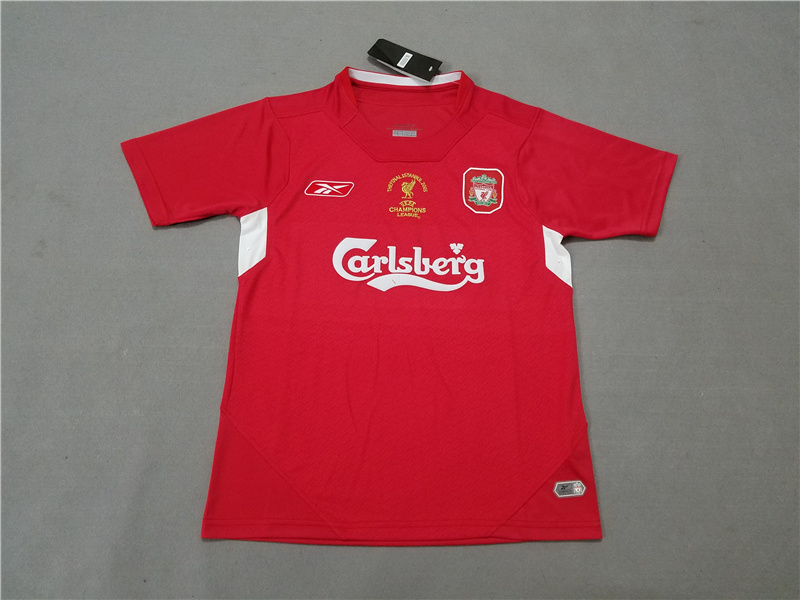 Liver-pool home red 05 Champions League Retro