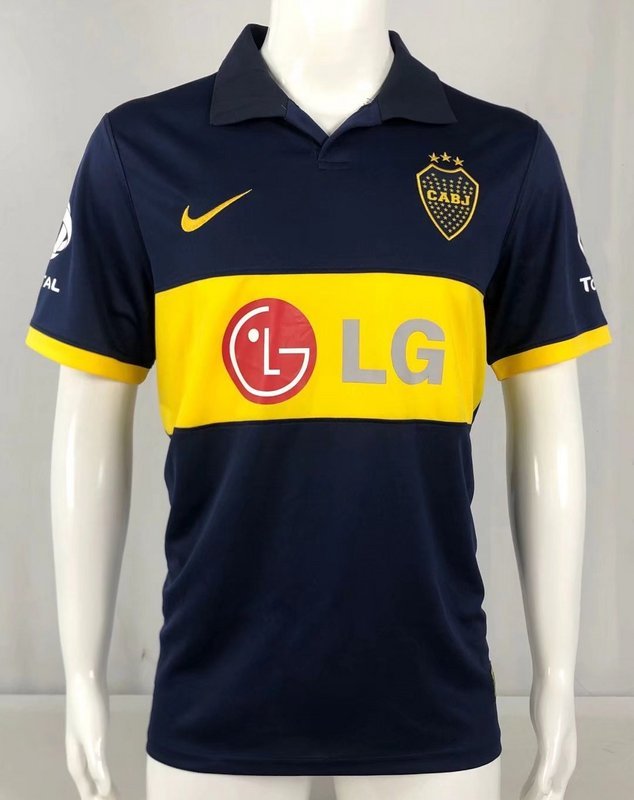 2009-10 Boca Home Retro Soccer Jerseys Yupoo