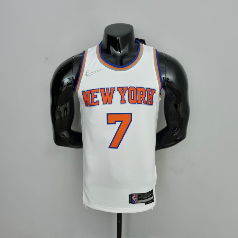 75th Anniversary Anthony #7 New York Knicks White NBA Jersey S-XXL