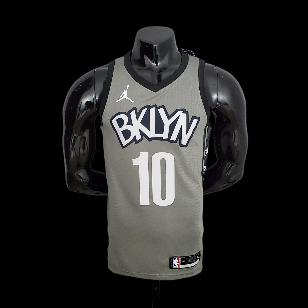 Nets Simmons #10 Flyer Grey NBA Jersey S-XXL