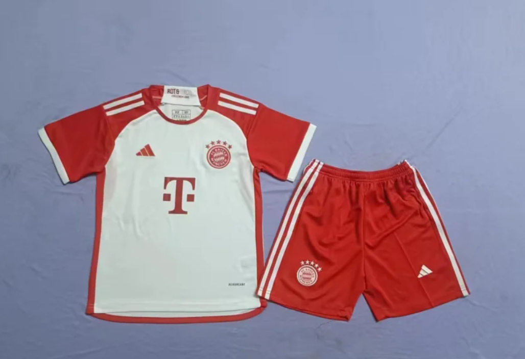 23-24 Bayern Home Kids Soccer Jerseys Yupoo