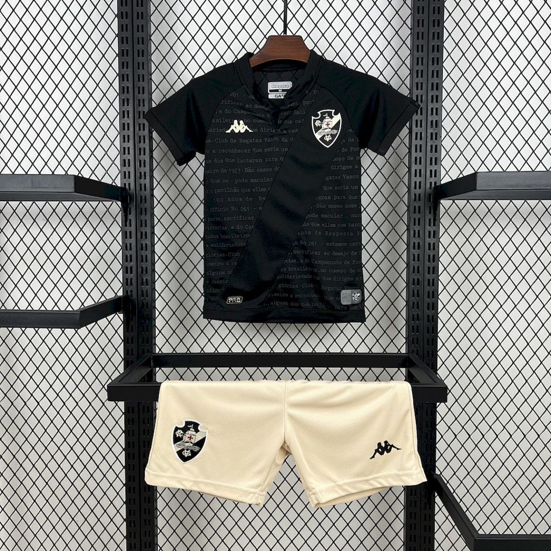 Vasco da Gama 2024/25 Black Kids Kit