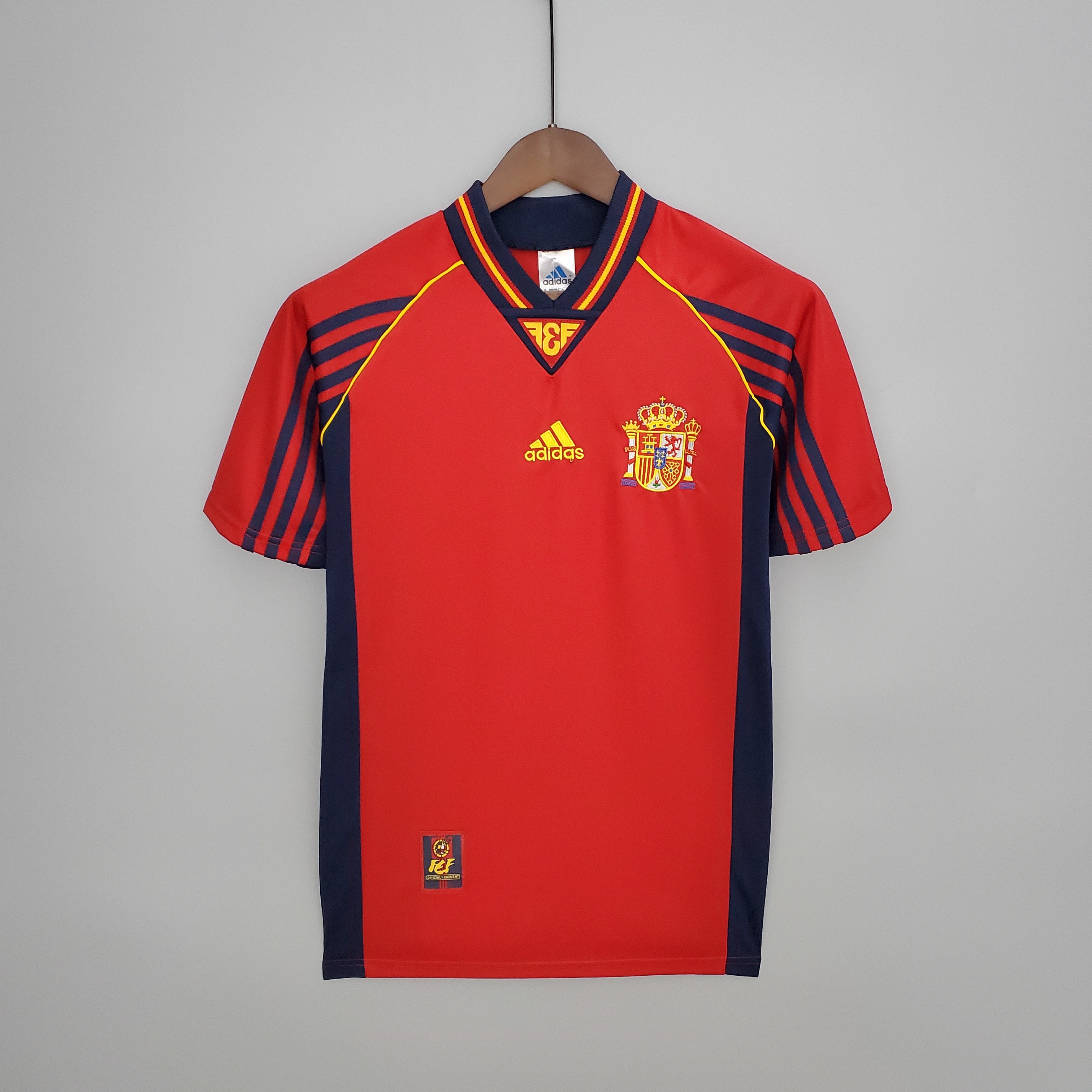 1998 Spain Home Retro Soccer Jerseys Yupoo