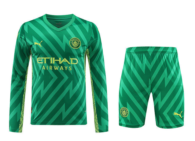 23-24 Manchester City Goalkeeper Long Sleeve Soccer Jerseys Yupoo