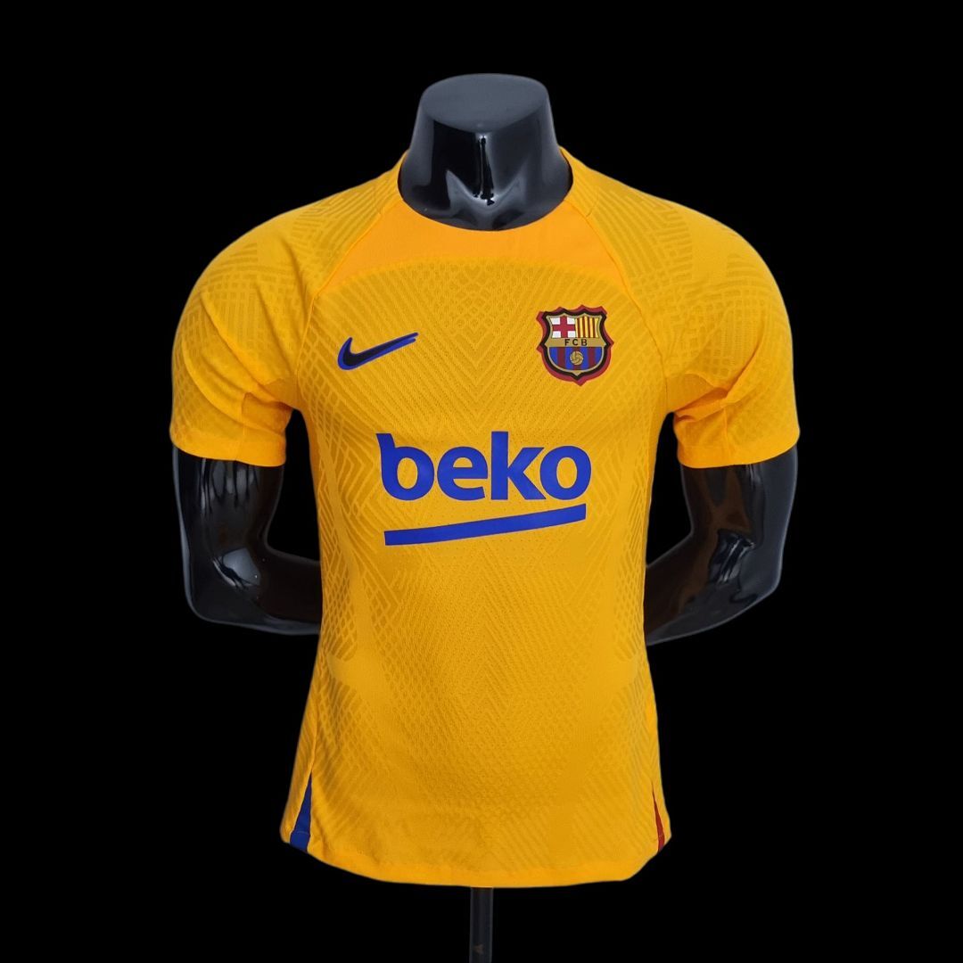 22/23 player version Barcelona Training Kit Yellow S-XXL