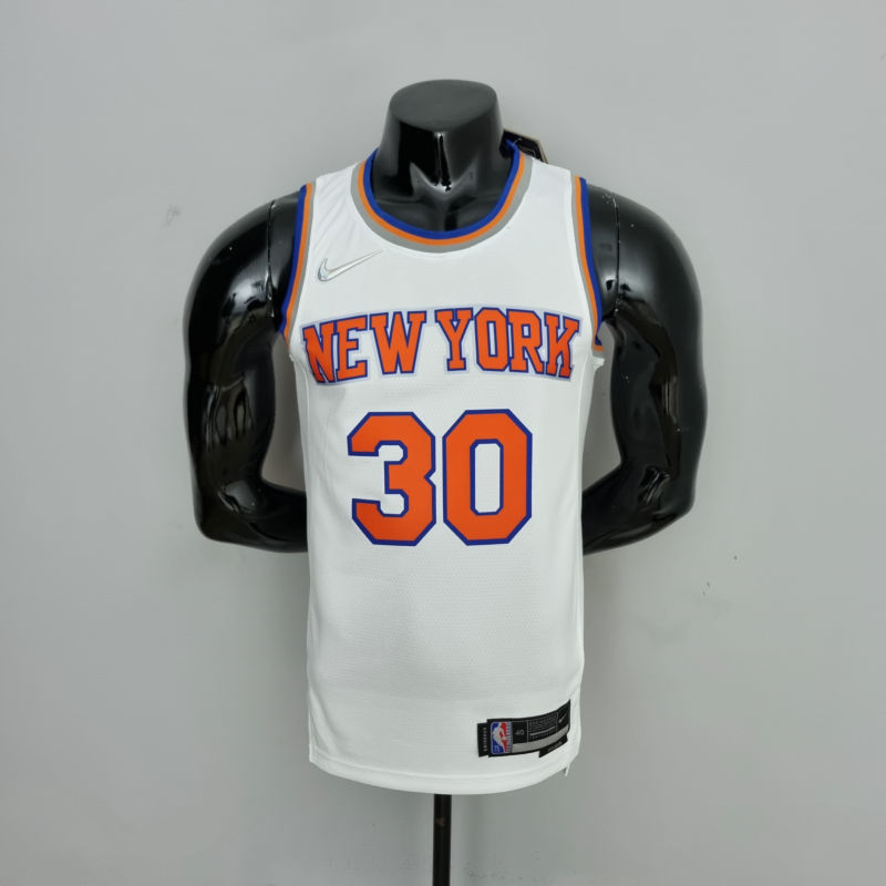 75th Anniversary Randle #30 New York Knicks White NBA Jersey S-XXL