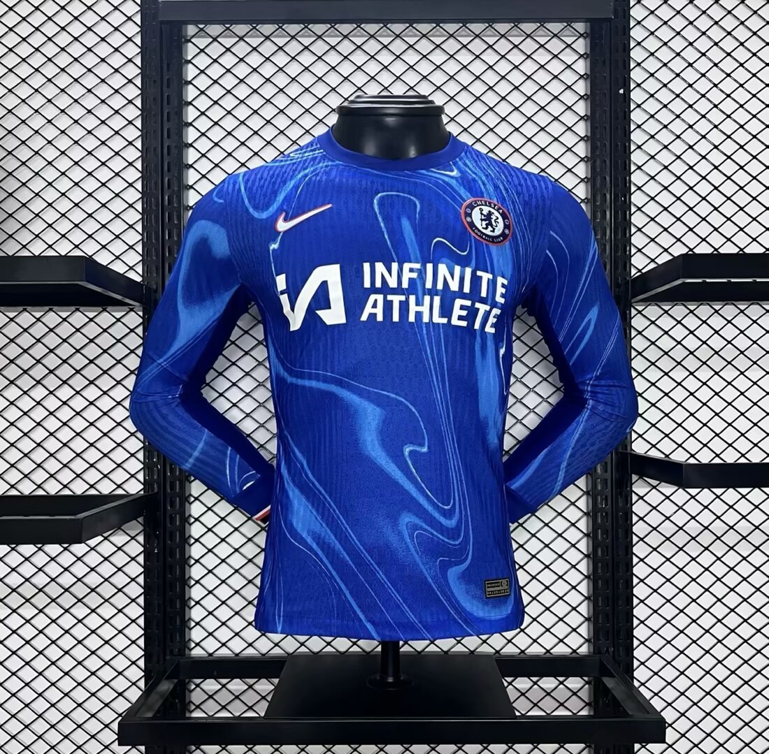 24-25 Chelsea Home Player Version Long Sleeve Soccer Jerseys Yupoo