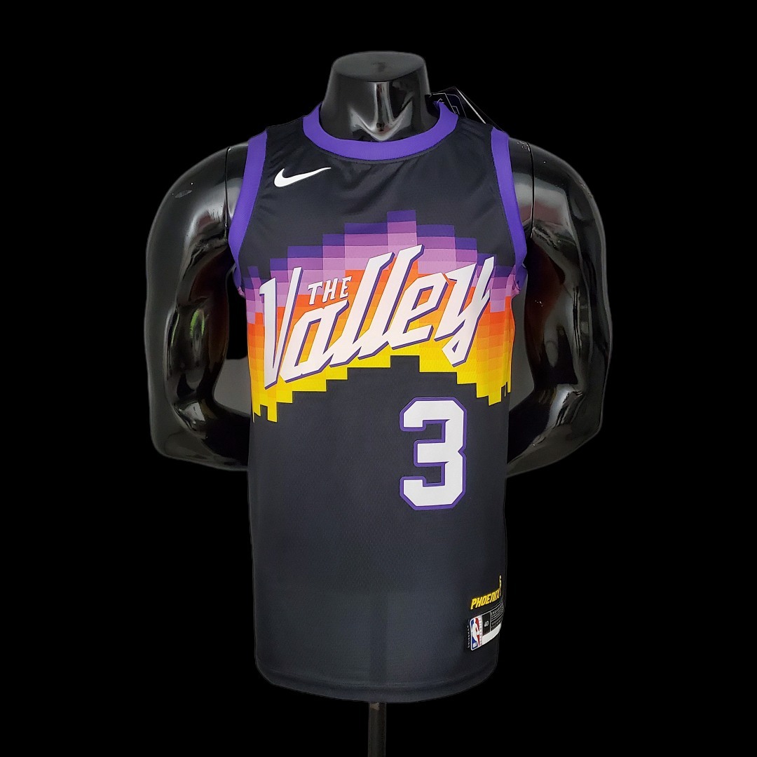 New PAUL#3 Suns City Edition Black NBA Jersey S-XXL