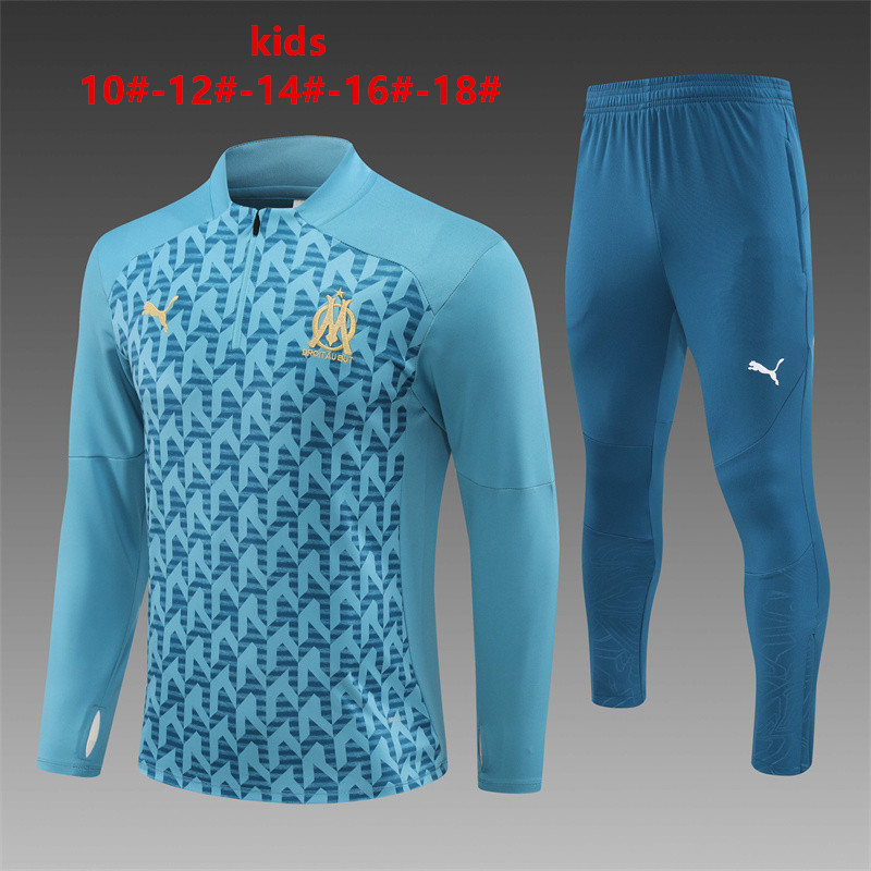 24-25 Marseille Kids Long Sleeve Training Suit Yupoo