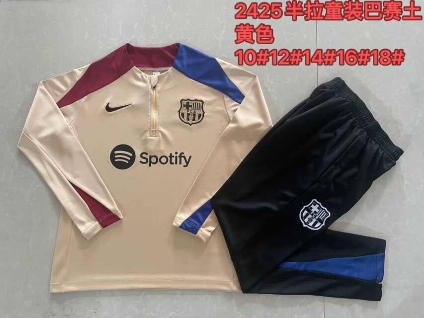 24-25 Messi GRIEZMANN Kids Long Sleeve Training Suit Yupoo