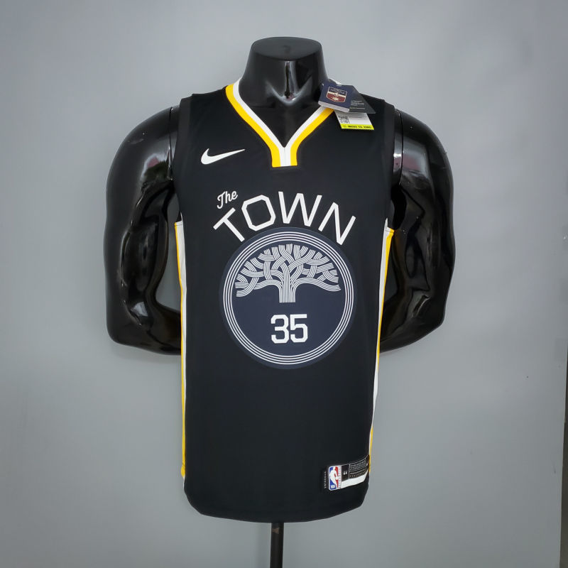 DURANT#35 Golden State Warriors black NBA jersey Size S-XXL