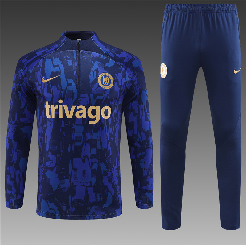 23-24 Chelsea Long Sleeve Training Suit Yupoo